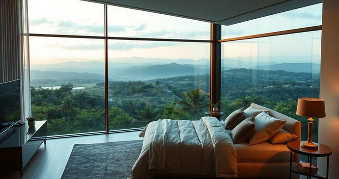 Janela de vidro para quarto: Como escolher a ideal para seu espaço